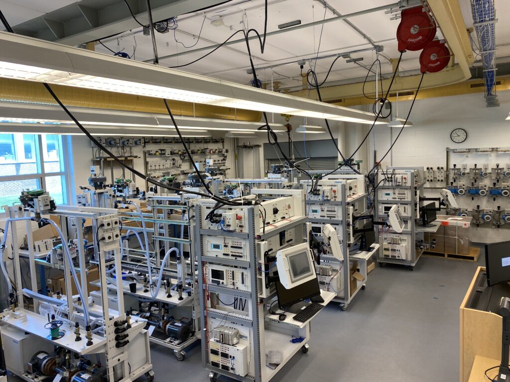 Process Control Lab at Mass Maritime Academy with Festo equipment.