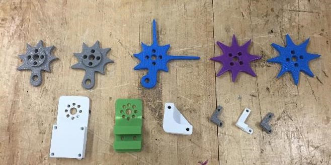 First Robotics custom parts printed with Stratasys 3D printers
