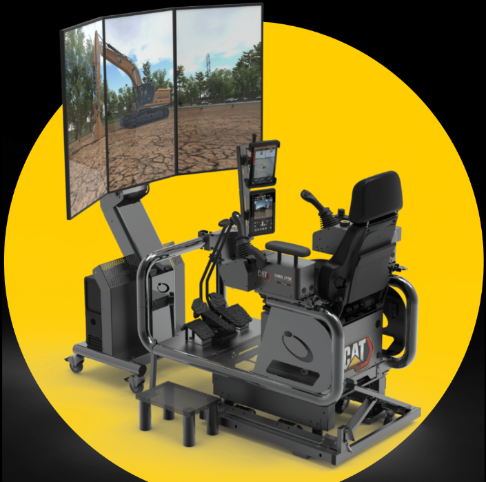 Product photo of a CAT Simulator training system.