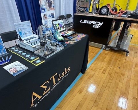 AET Labs table on display at the MAVA conference.
