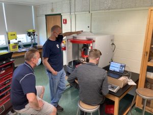 Training instructors at Quabbin Regional High School on their EMCO CM55